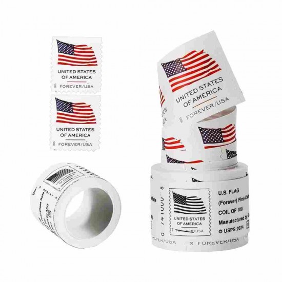 2025 U.S. Flags Rolls Forever First Class Postage Stamps