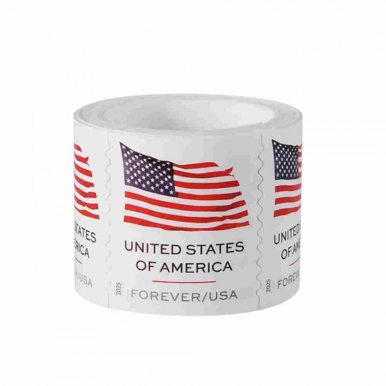 2025 U.S. Flags Rolls Forever First Class Postage Stamps