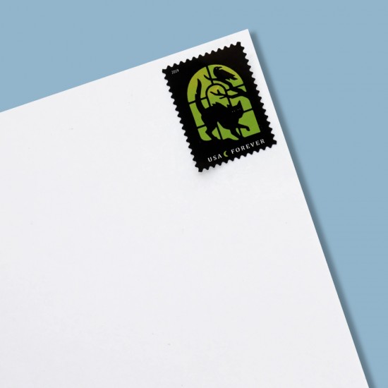 2019 US Spooky Silhouettes Forever Stamps