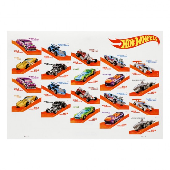 2018 US Hot Wheels Forever Stamps