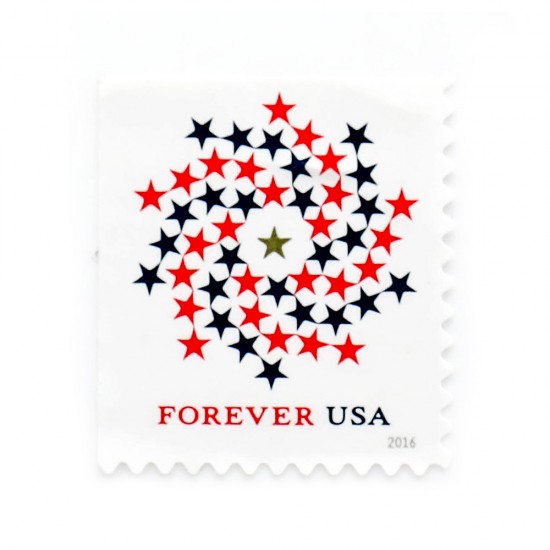2016 US Patriotic spiral Forever Stamps