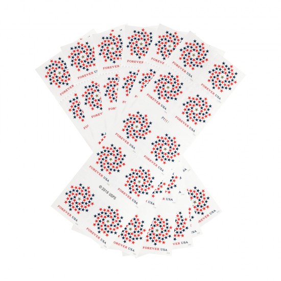 2016 US Patriotic spiral Forever Stamps