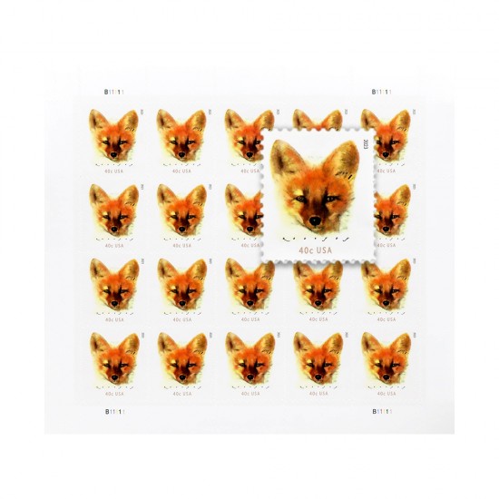 2023 40c Red Fox (Sheet Stamp)
