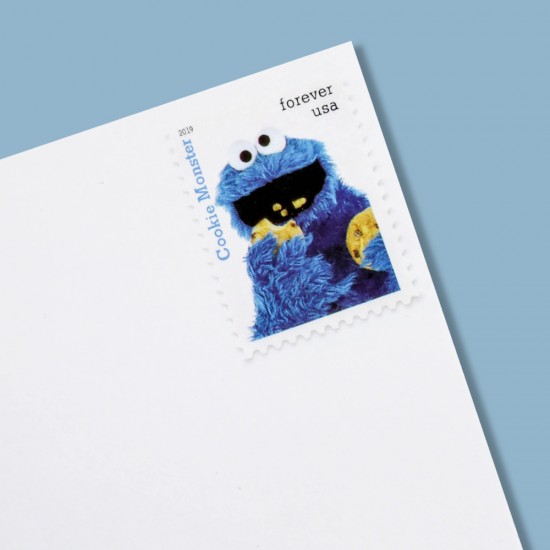 2019 First-Class Forever Stamp - Sesame Street: Cookie Monster